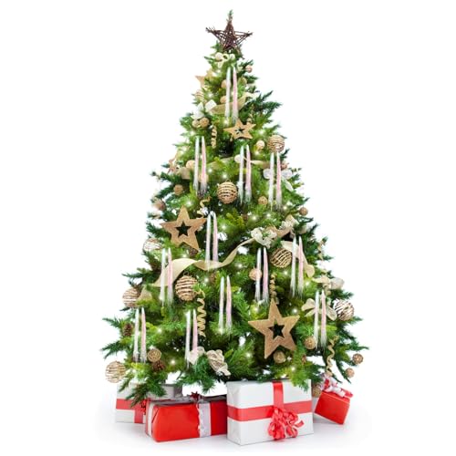 3000 Pcs Iridescent Icicle Tinsel Strands - 18 Inch Christmas Tree Foil Decor