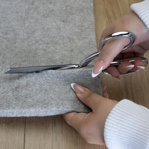 Eco-Plush 100% Felt Rug Pad - 1/2 Inch Thick Cushioned Floor Protection