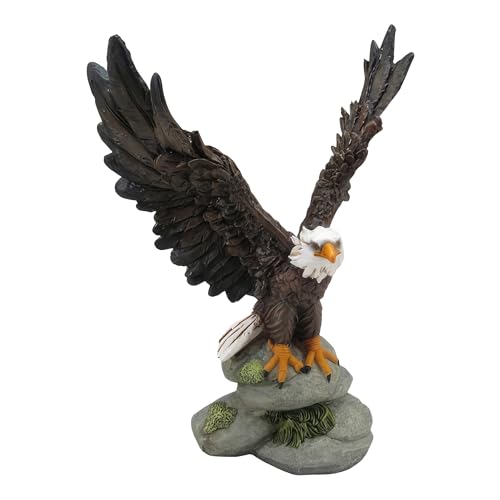 ICE ARMOR 9.75" H Eagle Flying up Figurine Statue Decoration Office