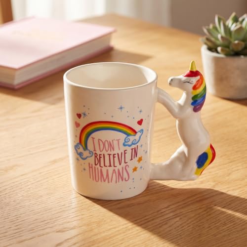 Hemoton 3D Handpainted Animal Mug - Heat-Resistant Ceramic Coffee Cup