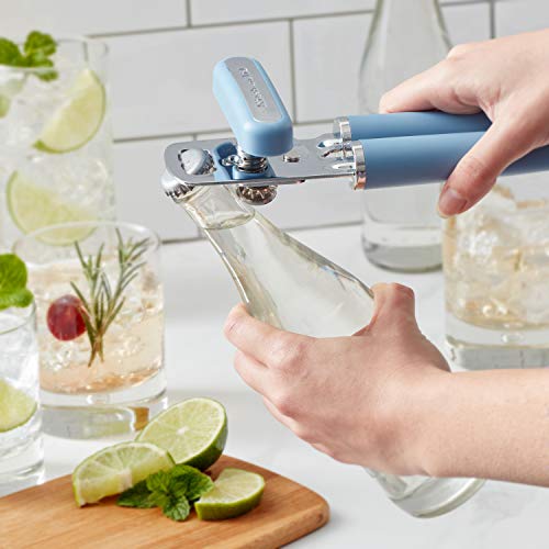 KitchenAid Gourmet Multifunction Can Opener/Bottle Opener, 8.36-Inch, Blue Velvet