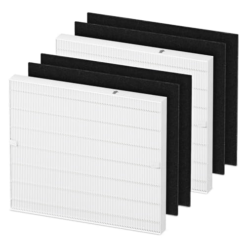 2-Pack Air Purifier Filter Replacement HEPA and Carbon Filters