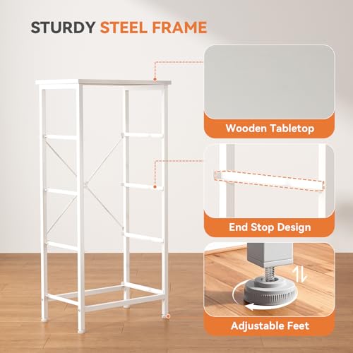 Sweetcrispy 4-Drawer Fabric Dresser and Tall Nightstand Storage Tower