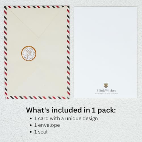 BlinkWishes Goddaughter Christmas Card – Goddaughter Edition with Envelope & Seal