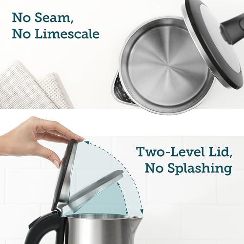 Cosori Stainless Steel Electric Kettle 1.5L, Double-Wall, Plastic-Free Interior