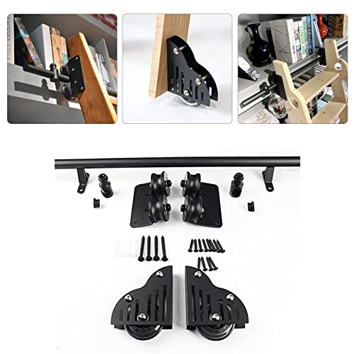 13ft Sliding Library Ladder Hardware Kit, Rolling Track for Home Loft