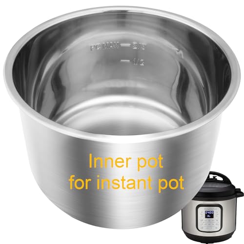 6QT Stainless Steel Inner Pot Replacement for Pressure Cookers