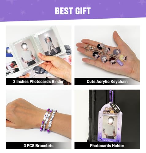 Music Fan Gift Set with Photocard Binder, 60 Photocards & Accessories