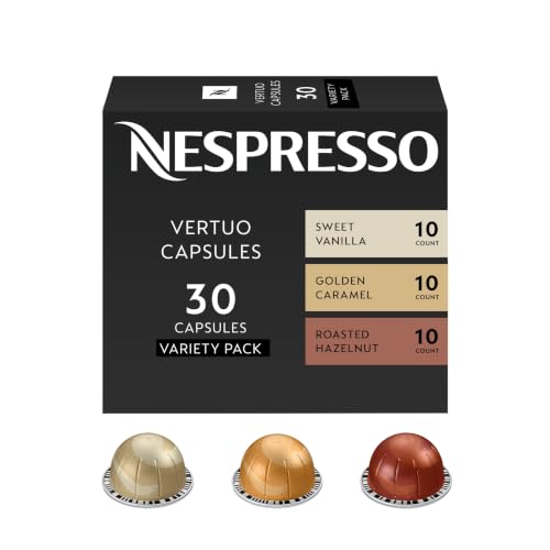 Nespresso Vertuo Barista Flavored Coffee Pods Medium Roast 30-Count