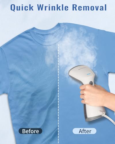 Portable Handheld Garment Steamer - 1000W Fast Heat-Up Wrinkle Remover