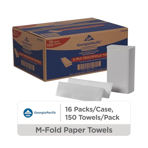 Premium 2-Ply Multifold Paper Towels, White - 16 Packs (2,400 Count)