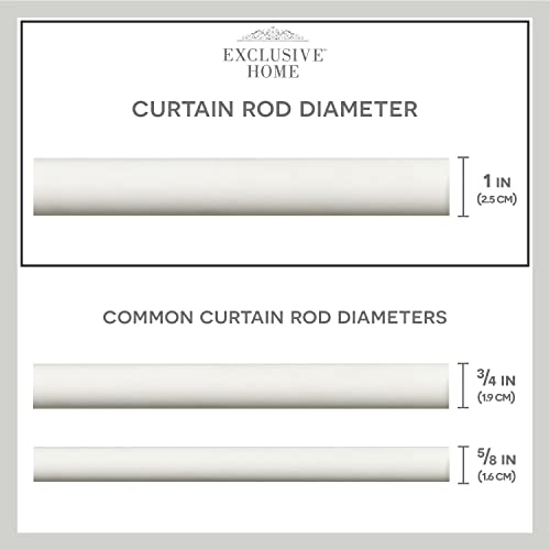 Adjustable 36-72" Curtain Rod with Rustic Rope Knot Finials, Matte White