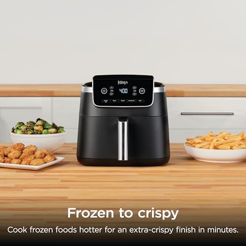 5-in-1 Air Fryer Pro 5 Qt, 1750W Countertop Electric Cooker - Grey