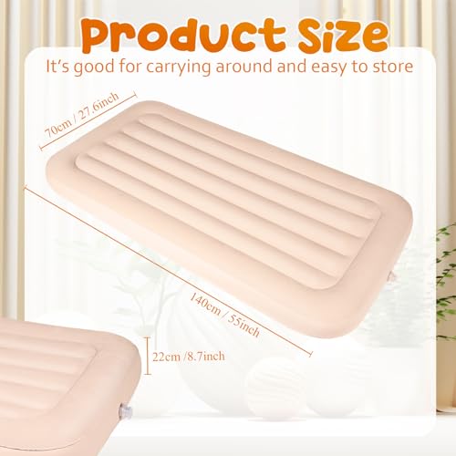 6-Pack Kids Inflatable Air Mattress, Foldable Toddler Sleepover Bed