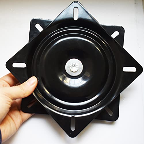 6-Inch Heavy Duty Bar Stool Swivel Plate, 400lb Capacity - 2 Pack