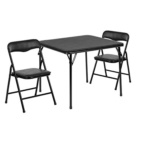 3-Piece Kids Folding Table and Chairs Set - Durable Activity Furniture