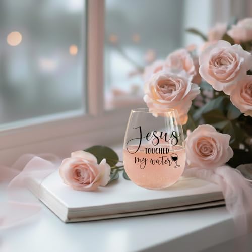 15 oz Stemless Wine Glass, Funny Friendship Birthday Gift for Women