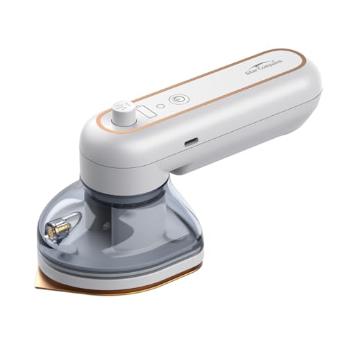 Cordless Handheld Travel Iron with USB-C Power Bank, Compact Spray Iron