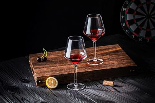 16-Ounce Acrylic Stemless Wine Glasses - Shatter-Resistant Set of 6