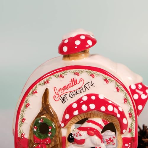 Blue Sky Clayworks Gnomeville Hot Chocolate Tealight Holder - 6.25-inch Decor