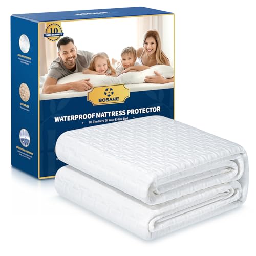 100% Waterproof King Mattress Protector - Hypoallergenic & Breathable