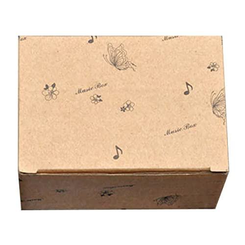Clear Acrylic Wind-Up Music Box with 18-Note Sankyo Musical Movement