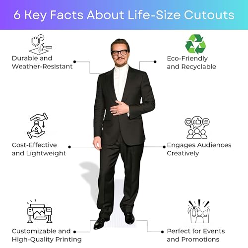 Custom Life-Size Photo Cutout - Personalized Stand-Up Display 1-7ft