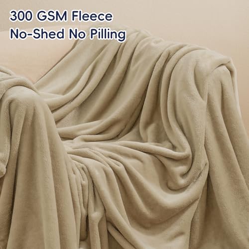 Queen Size Fleece Blanket 90x90 - Soft Plush Microfiber, Lightweight & Warm