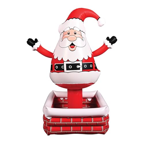 Inflatable Santa Cooler - 4ft Festive Holiday Drink Holder for Christmas Parties