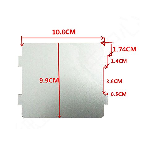 2 PCS Microwave Oven Mica Sheet Waveguide Cover 4 x 4.27 Inch Replacement