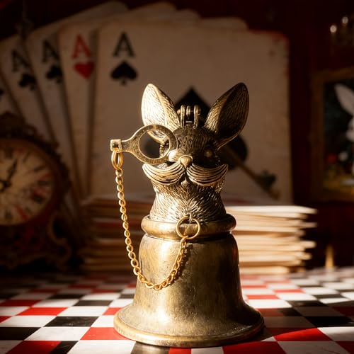 Vintage Rabbit Candle Snuffer with Chain - Gunmetal Finish