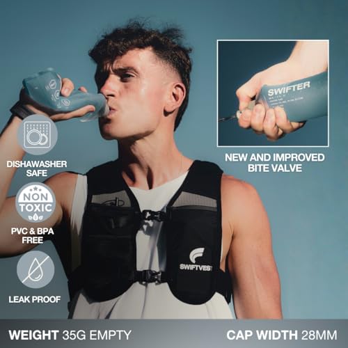 Collapsible Soft Flask 500ml 2-Pack for Running and Hiking Hydration