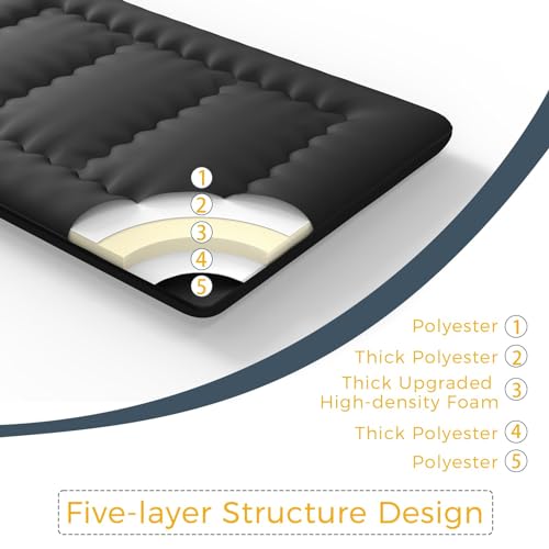 6-Inch Extra Thick Japanese Floor Mattress, Queen Size Foldable Futon Pad