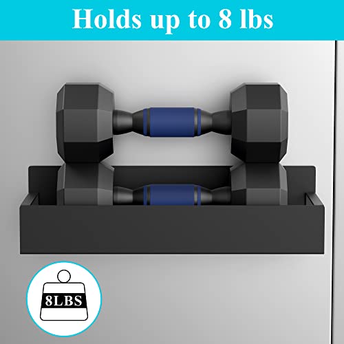 Heavy-Duty Magnetic Spice Rack for Refrigerator - Black Metal (4 Pack)