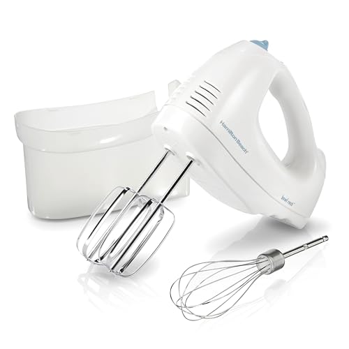 6-Speed Electric Hand Mixer with Snap-On Storage Case, 250W Motor