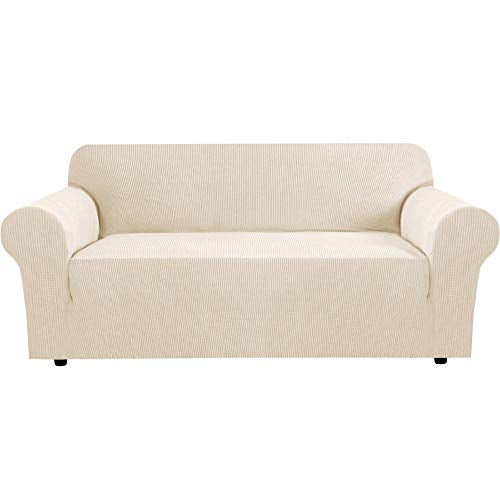 Stretch Sofa Cover for 3-Cushion Couch - Jacquard Fabric