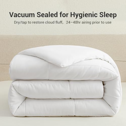 Queen Size Comforter Duvet Insert - Soft Microfiber, Breathable & Machine Washable