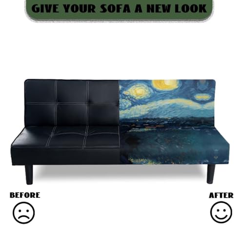 Cat Starry Sky Futon Cover - Non-Slip, Washable, Scratch Resistant