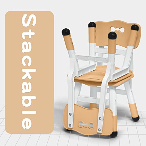 Adjustable Kids Activity Chairs for Ages 2-6, Durable Ergonomic Set (2-Pack)