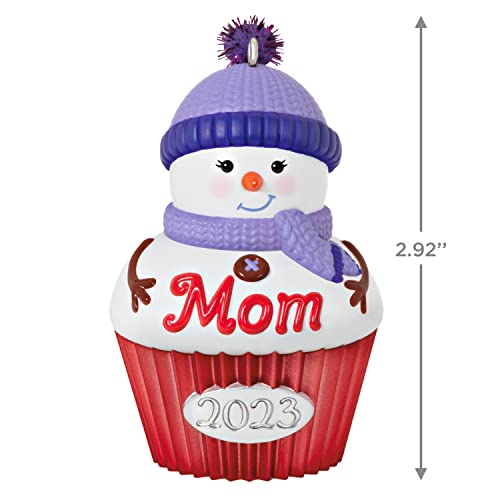 Mom Snowman Cupcake 2023 Hallmark Keepsake Ornament – Christmas Tree Gift