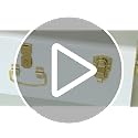 Decorative Metal Storage Trunk Set of 2 with Locking Clasps