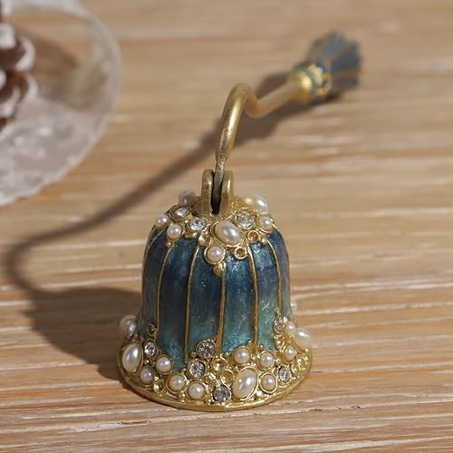 Elegant Candle Snuffer with Pearl Inlay & Metal Handle