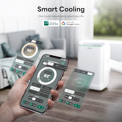 Dual Hose Portable Air Conditioner 16000 BTU Smart Inverter AC Unit
