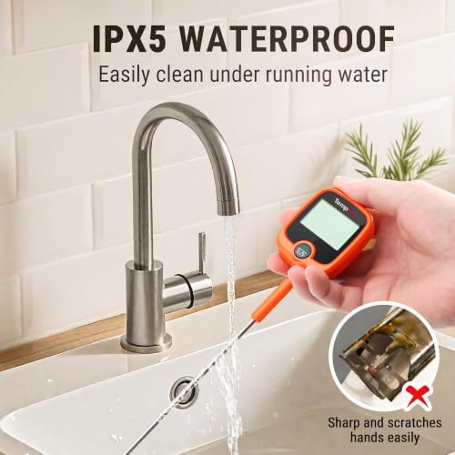 Digital Candy Thermometer with 10 Inch Long Probe & Pot Clip
