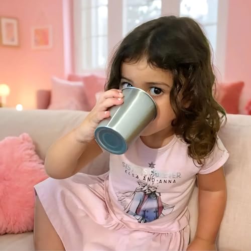 Stainless Steel Kids Cups 8 oz - Unbreakable Metal Drinking Glasses (4-Pack)