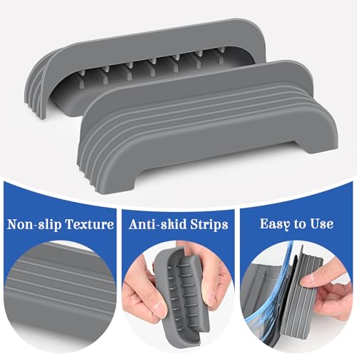 2 Pack Silicone Heat-Resistant Handle Covers for Glass Air Fryer Pots