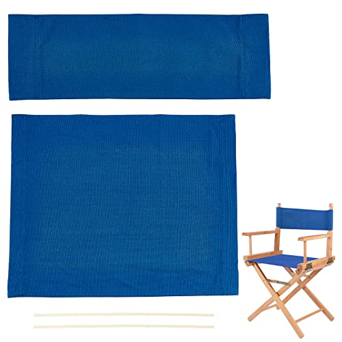 Director Chair Replacement Canvas Seat and Back Cover Kit with Wood Sticks