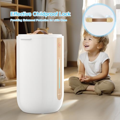 Large Towel Warmer Bucket with Fragrance Holder and Child Safety Lock