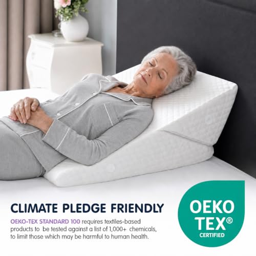 Adjustable Bed Wedge Pillow for Sleep Apnea & Chronic Pain Relief