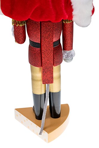 Mouse King 14-Inch Traditional Wooden Nutcracker - Festive Christmas Decor
